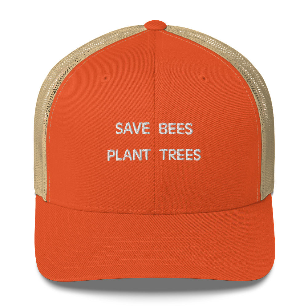 Save Bees Plant Trees Trucker Hat