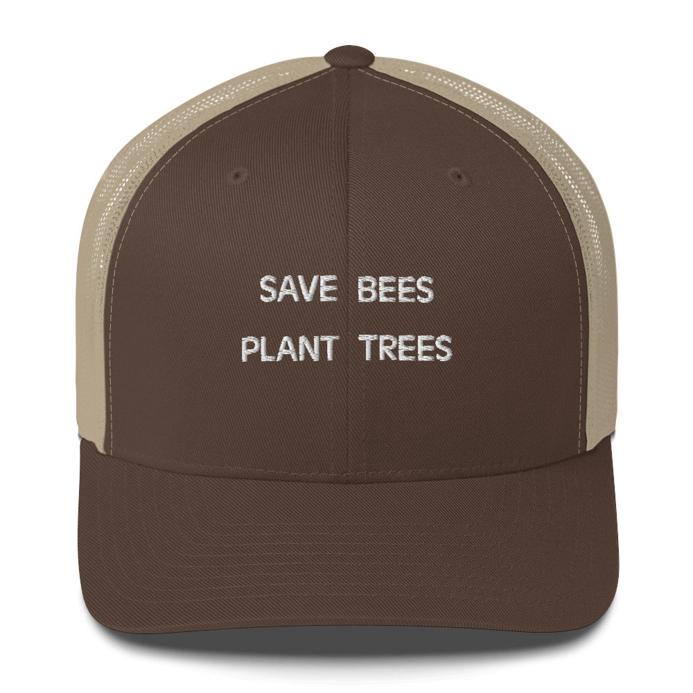 Save Bees Plant Trees Trucker Hat