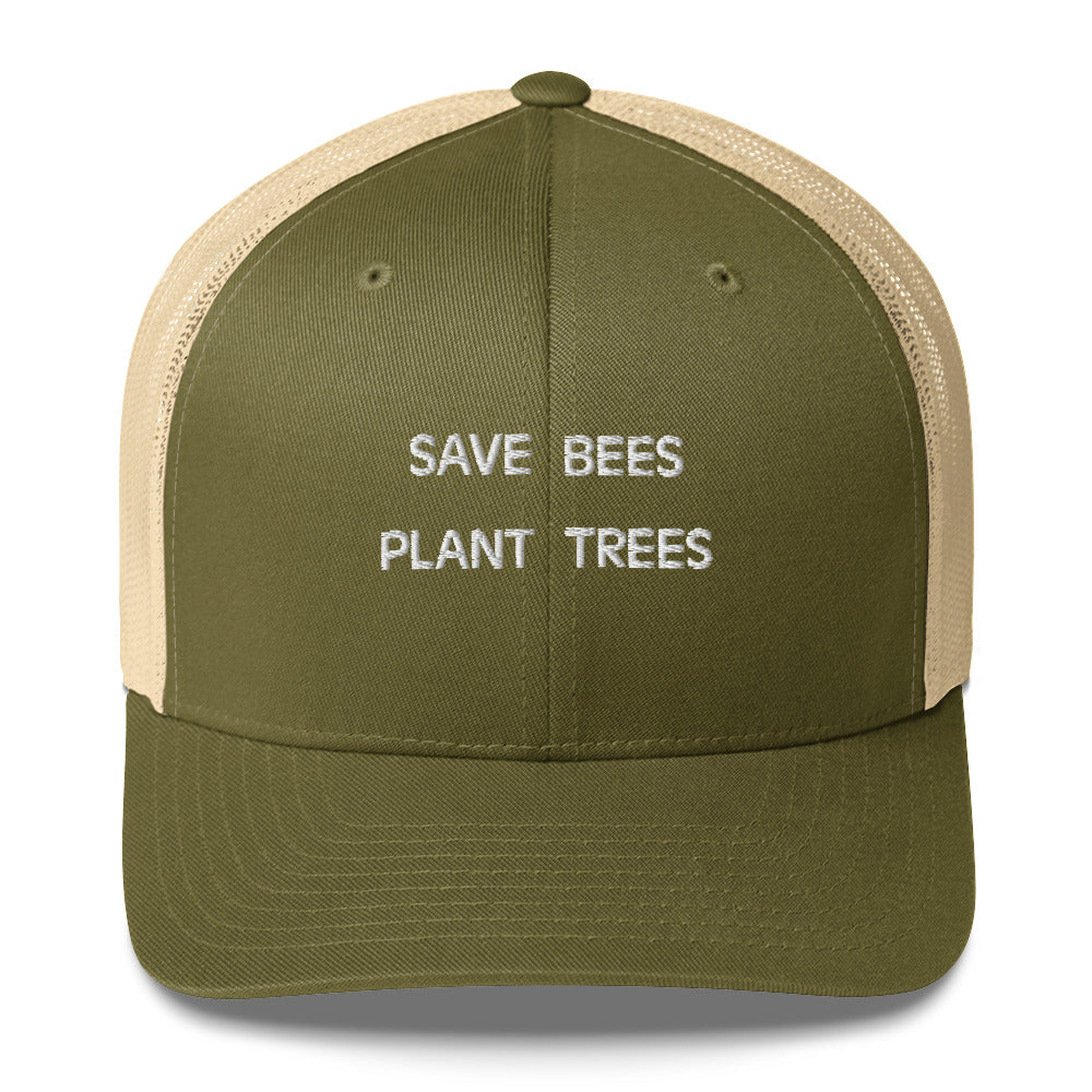 Save Bees Plant Trees Trucker Hat